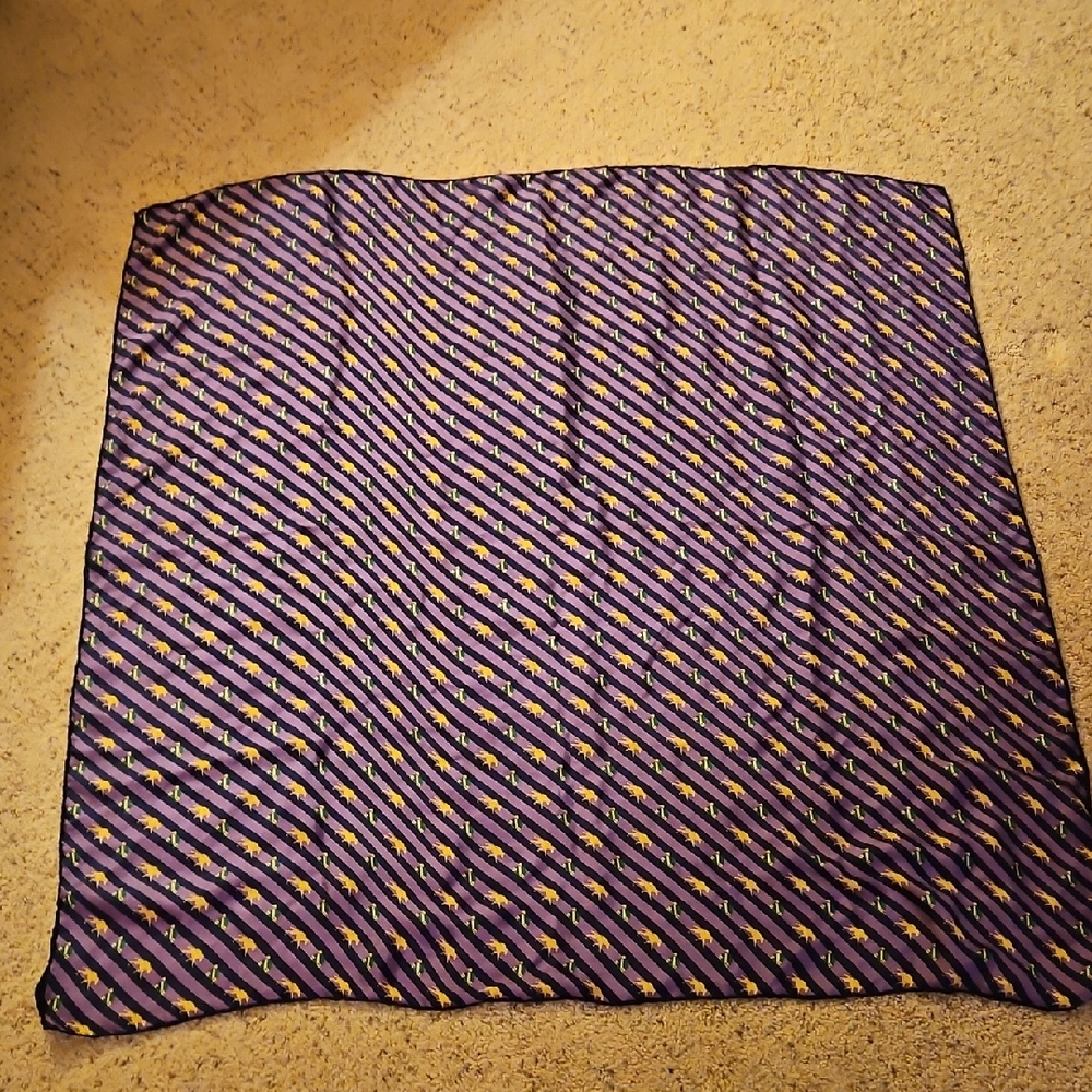 Purple Keenland Silk Scarf